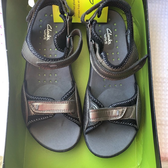 clarks wave sandals womens